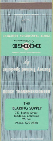 Matchbook Cover - Dodge Transmissions Modesto CA