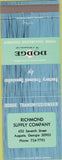 Matchbook Cover - Dodge Transmissions Augusta GA