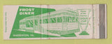 Matchbook Cover - Frost Diner Warrenton VA WEAR Full Length