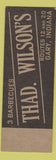 Matchbook Cover - Thad Wilson's BBQ Gary IN SAMPLE Full Length