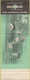 Matchbook Cover - Dodge Transmissions Jacksonville FL