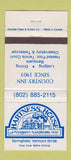 Matchbook Cover - Hartness House Springfield VT WEAR 30 Strike