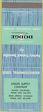 Matchbook Cover - Dodge Transmissions Denver CO Rock Springs WY