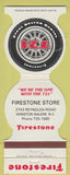 Matchbook Cover - Firestone Tires Winston Salem NC