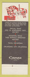 Matchbook Cover - Jamil's Steak House Dallas Houston TX Tulsa OK