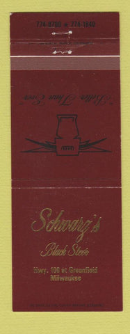 Matchbook Cover - Schwarz's Black Steer Milwaukee WI