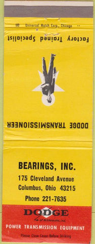 Matchbook Cover - Dodge Transmissions Columbus OH