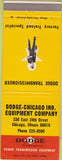 Matchbook Cover - Dodge Transmissions Chicago IL