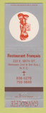 Matchbook Cover - Gavroche French Restaurant New York City