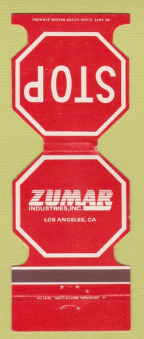 Matchbook Cover - Zumar Industries Los Angeles CA