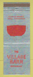 Matchbook Cover - The Village Barn Restaurant Bosqueville Waco TX