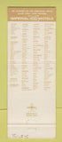 Matchbook Cover - Imperial 400 Motels Little Rock AR