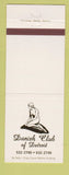 Matchbook Cover - Danish Club of Detroit MI girlie WHITE #1