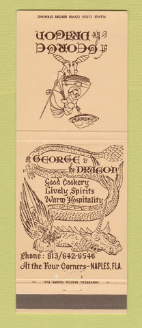 Matchbook Cover - St George and the Dragon Restaurant Naples FL