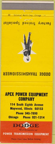 Matchbook Cover - Dodge Transmissions Maywood IL