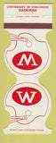 Matchbook Cover - University of Wisconsin Badgers Credit Union Beloit WI