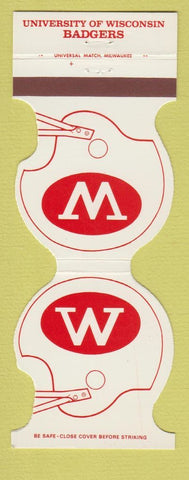 Matchbook Cover - University of Wisconsin Badgers Credit Union Beloit WI