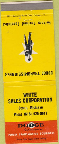 Matchbook Cover - Dodge Transmissions Scotts MI