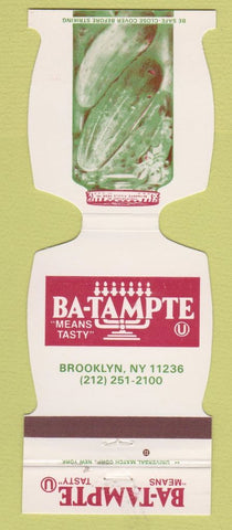 Matchbook Cover - Ba Tampte Brooklyn NY Kosher Jewish pickles