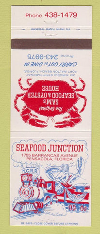 Matchbook Cover - Seafood Junction Pensacola FL Sam's Fort Walton Beach