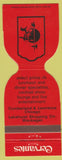 Matchbook Cover - Cervantes Restaurant Waukegan IL