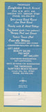Matchbook Cover - Surftides Beach Resort Lincoln City OR