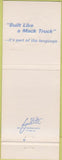 Matchbook Cover - Mack Trucks 75th Anniversary Cleveland OH