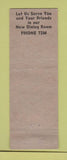 Matchbook Cover - Lamberth's Dixie Cafe Clarendon TX