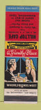 Matchbook Cover - Hilltop Cafe Waxahachie TX