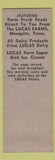 Matchbook Cover - Lucas' B&B Cafe Dallas TX WEAR