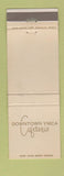 Matchbook Cover - Downtown YMCA Cafeteria Dallas TX