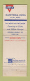 Matchbook Cover - Downtown YMCA Cafeteria Dallas TX