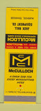 Matchbook Cover - McCulloch Chain Saws Jack Hall McKenzie TN