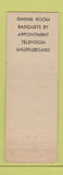 Matchbook Cover - Lake Side Hotel Tap Room Crystal MI low phone #