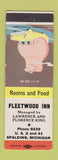 Matchbook Cover - Fleetwood Inn Spaulding MI