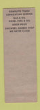 Matchbook Cover - Tekon Grill Tekonsha MI low phone #