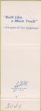 Matchbook Cover - Mack Trucks 75th Anniversary Delran NJ