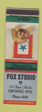 Matchbook Cover - Fox Studio Cheyenne WY low phone # Photography