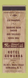 Matchbook Cover - Hotel Gowanda NY low phone #
