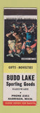 Matchbook Cover - Budd Lake Sporting Goods Harrison MI low phone # hardware