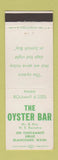 Matchbook Cover - The Oyster Bar Blanchard WA