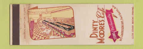 Matchbook Cover - Dinty Moore's Cafe Fort Smith AR