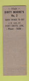Matchbook Cover - Dinty Moore's Cafe Fort Smith AR