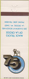 Matchbook Cover - Mack Trucks 75th Anniversary LaCrosse WI