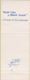 Matchbook Cover - Mack Trucks 75th Anniversary LaCrosse WI