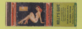 Matchbook Cover - Nelly's Cafe El Paso TX pinup WORN