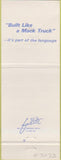 Matchbook Cover - Mack Trucks 75th Anniversary Denver CO