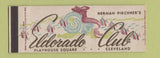 Matchbook Cover - Eldorado Club Clevealnd OH mermaid girlie Full Length