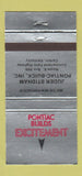 Matchbook Cover - Juder Stidham Pontiac Buick Corbin KY 30 Strike