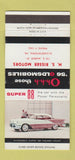 Matchbook Cover - 1956 Oldsmobile Super 88 Elizabethtown PA 30 Strike